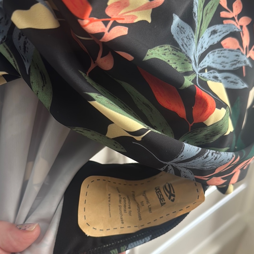 Floral Long Sleeve One Piece Swimsuit | Size 14 | New with Tags - Picture 6 of 7